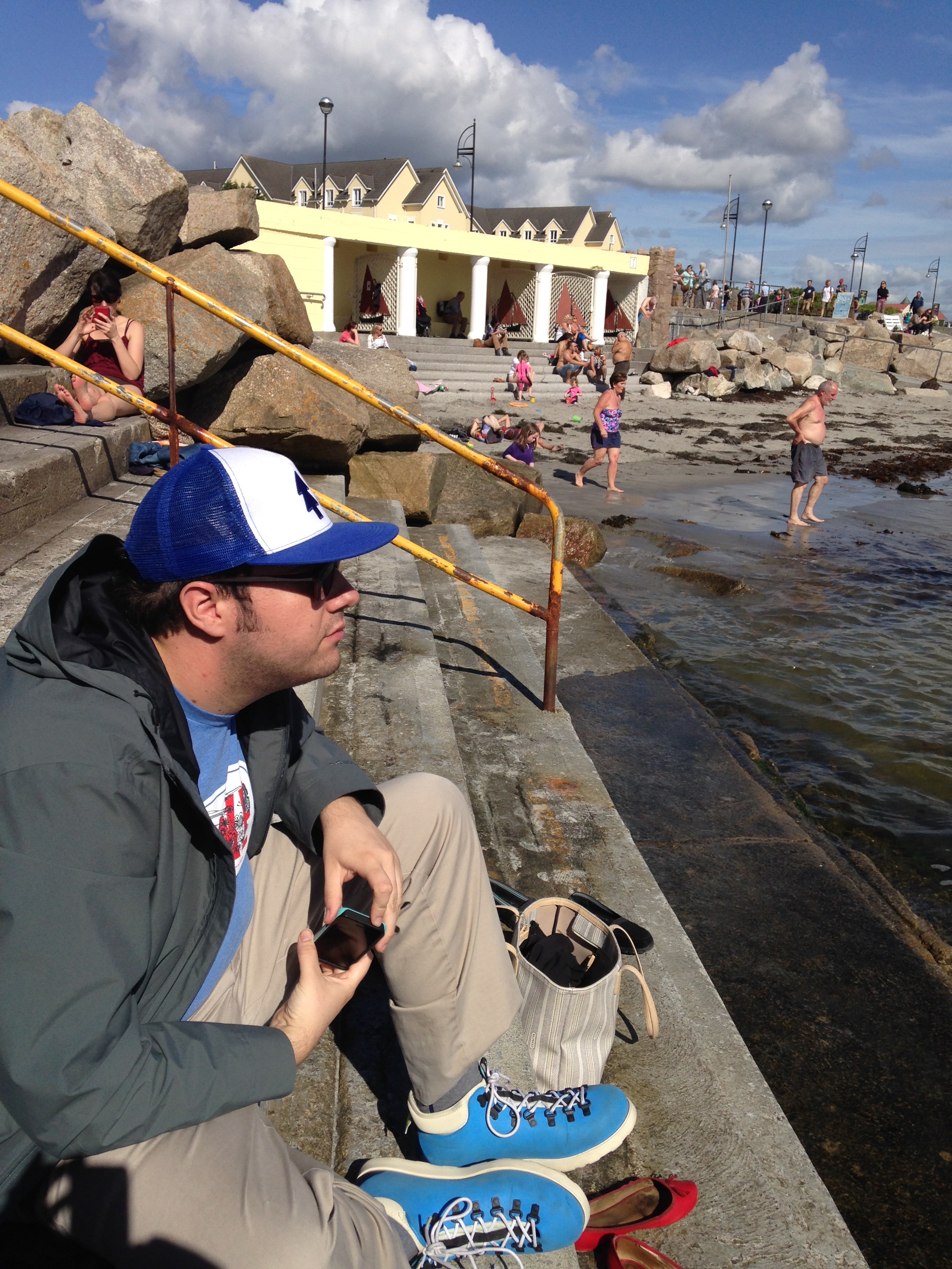 Swimming at Salthill promenade