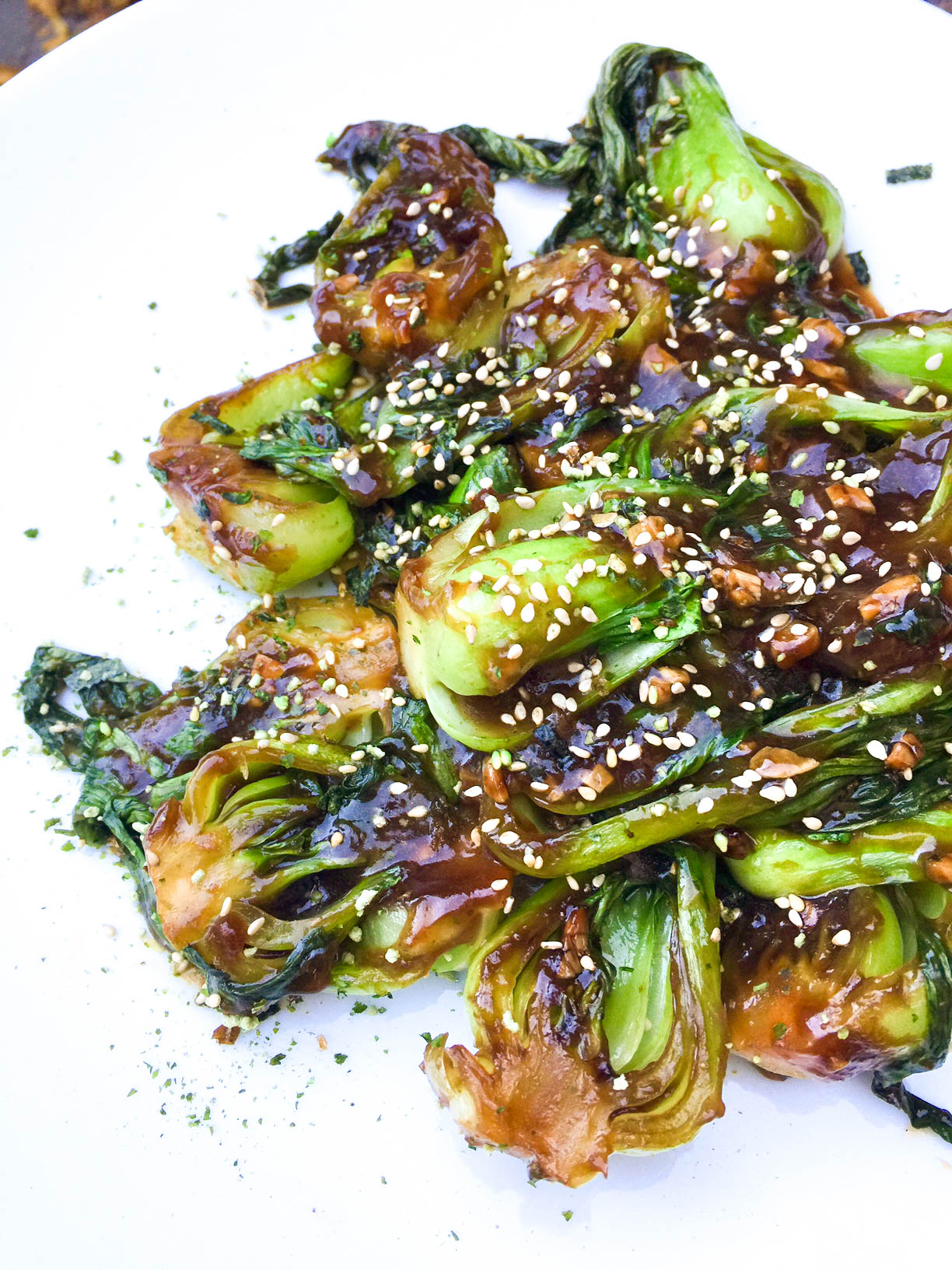 Garlic Ginger Baby Bok Choy | Asian | Vegetarian | Easy | Healthy