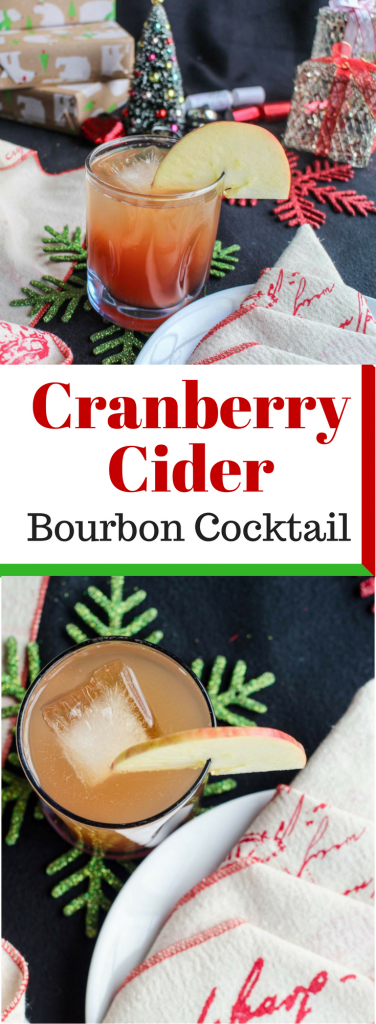 Cranberry Cider Bourbon Cocktail