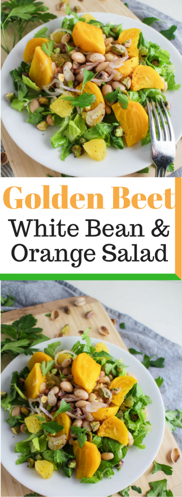 Golden Beet, White Bean, and Orange Salad