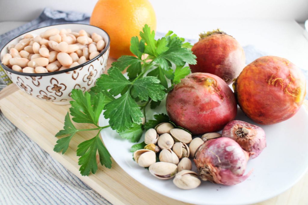 Golden Beet, White Bean, and Orange Salad