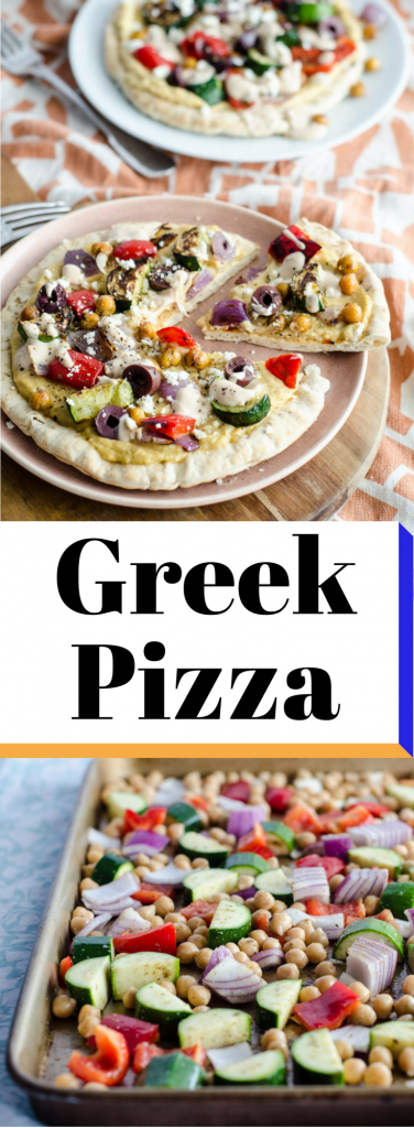 Greek Pizza with Spicy Yogurt Sauce | Quick | Easy | Healthy