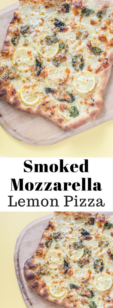Smoked Mozzarella Lemon Pizza