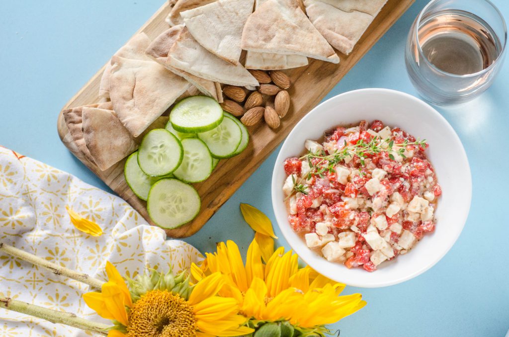 Feta and Roasted Red Pepper Dip