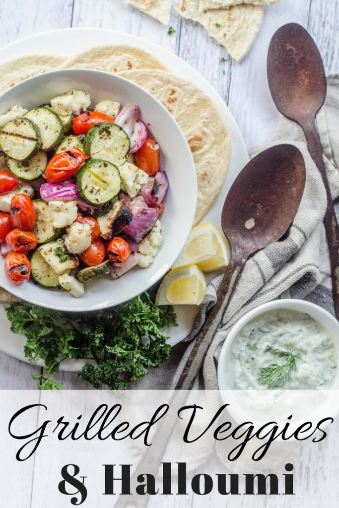 Grilled Veggies and Halloumi