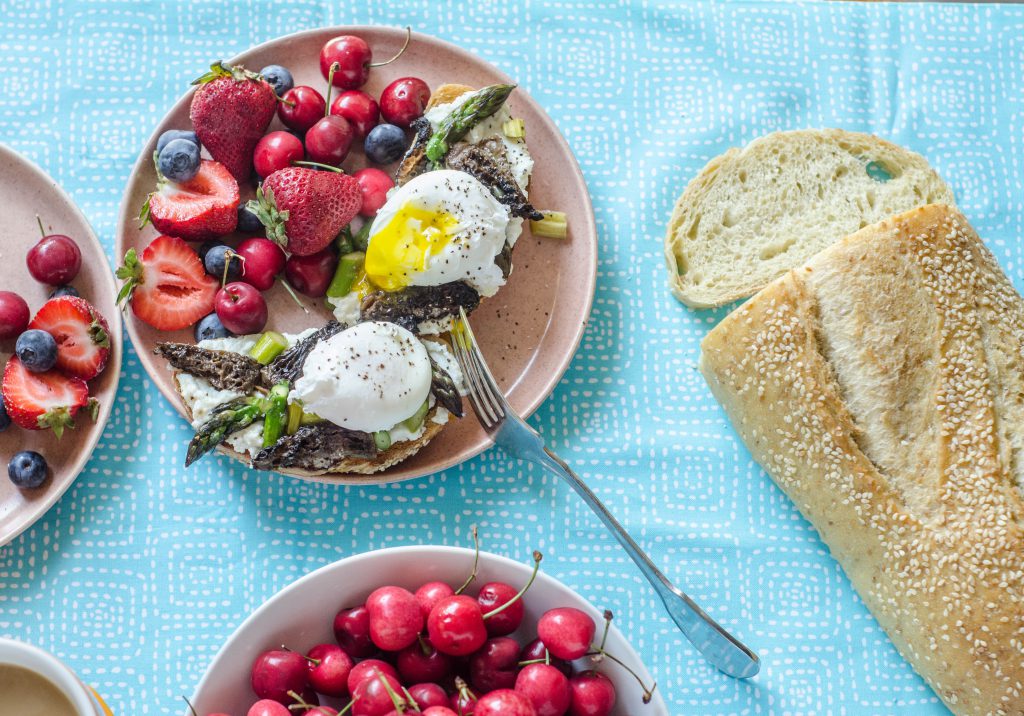 Ricotta Toast with Asparagus and Morels-4