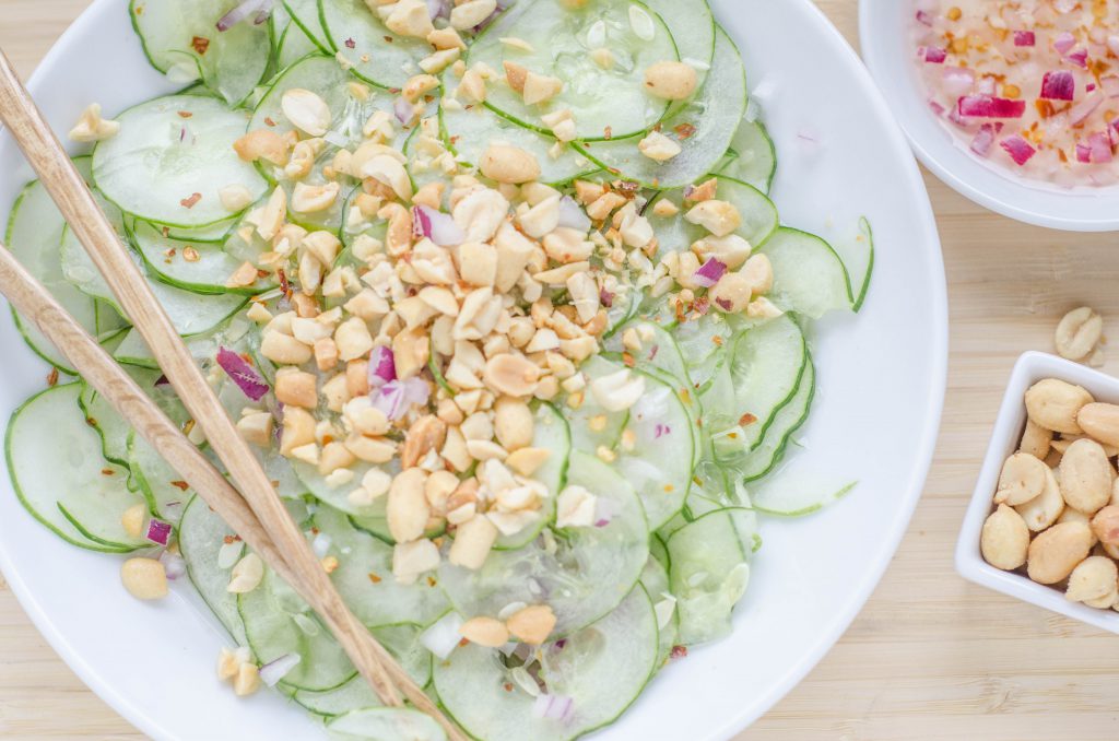 Spicy Cucumber Salad with Peanuts