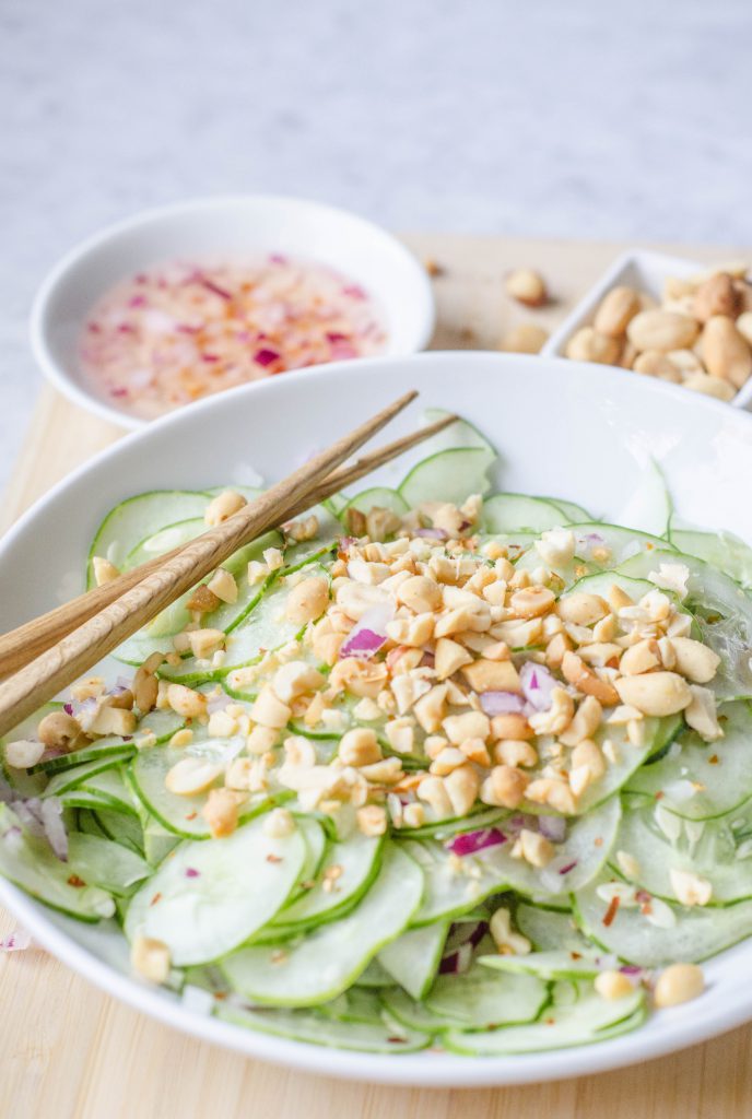 Spicy Cucumber Salad with Peanuts