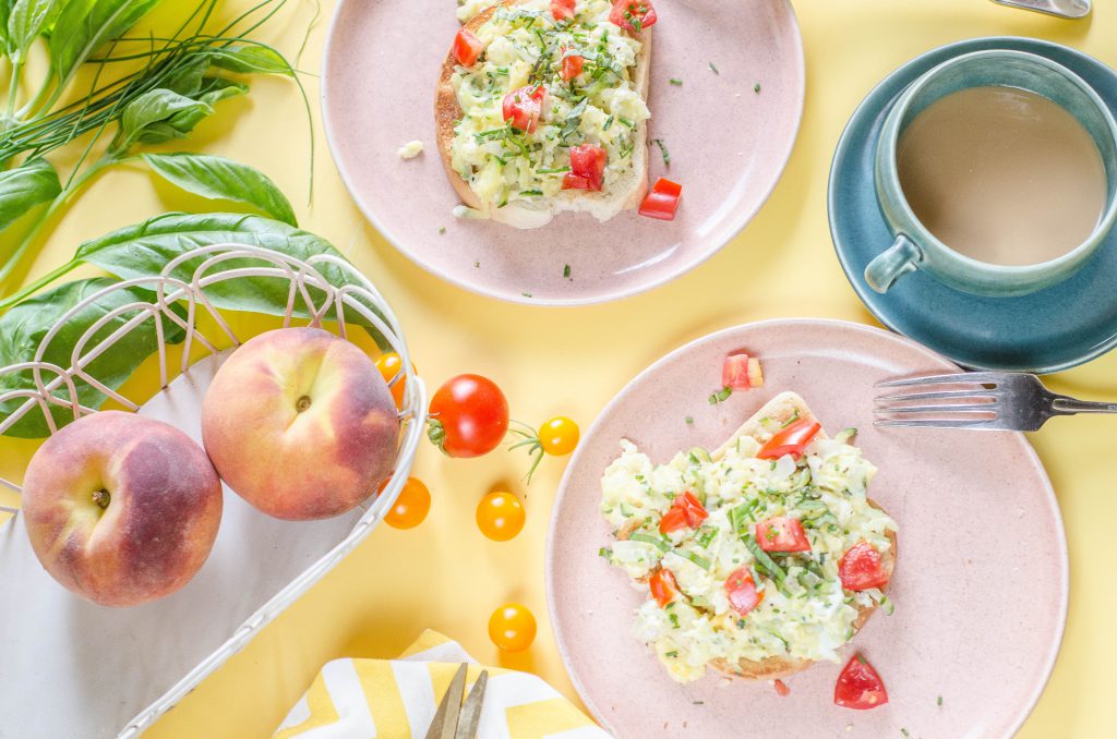 Zucchini Scramble Toast