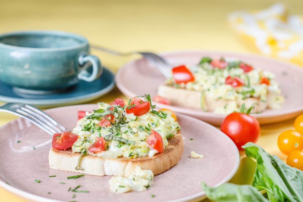 Zucchini Scramble Toast