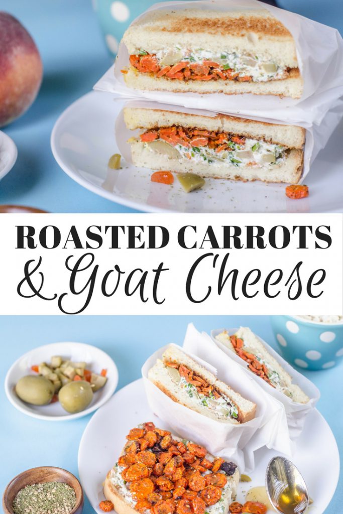 roasted carrot and goat cheese