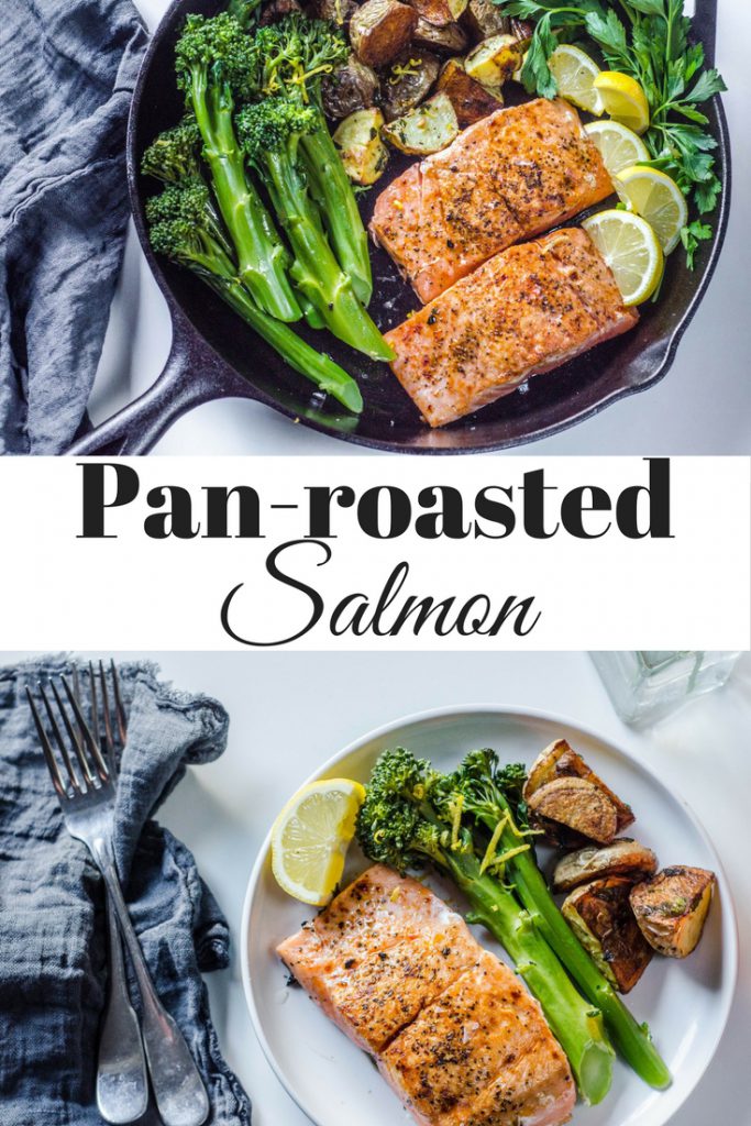 Pan-seared salmon pin