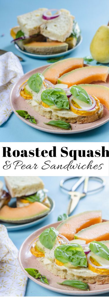 Roasted Squash with Pear Sandwich