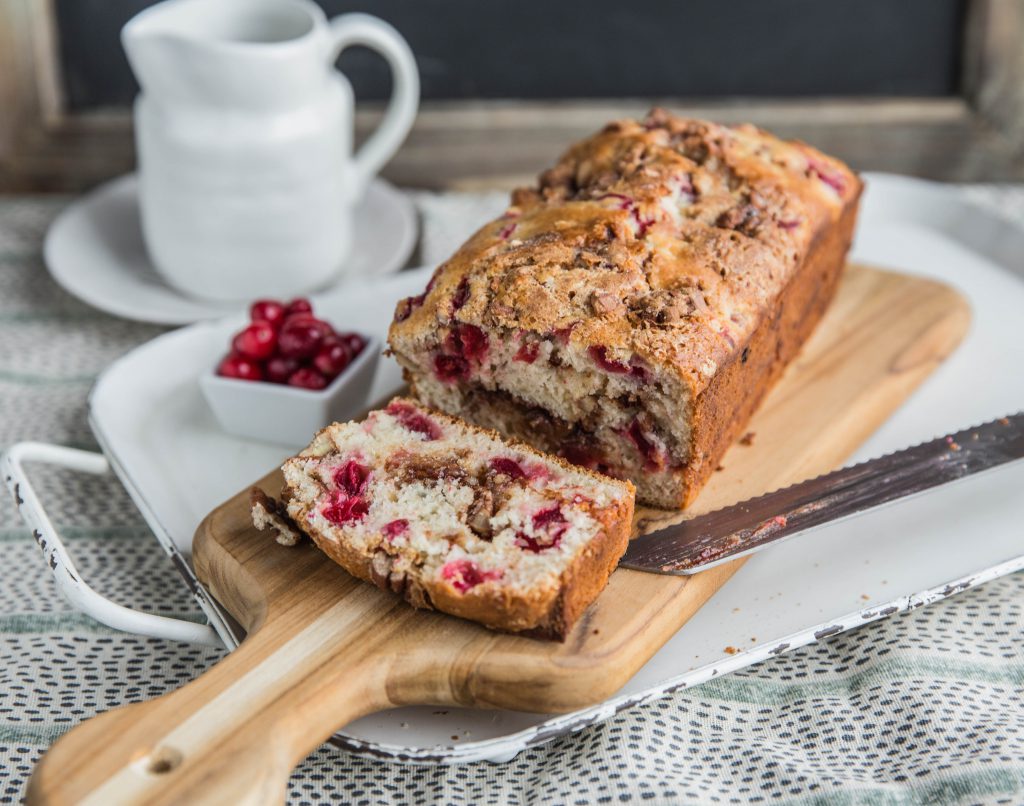 Cranberry Nut Bread sliced