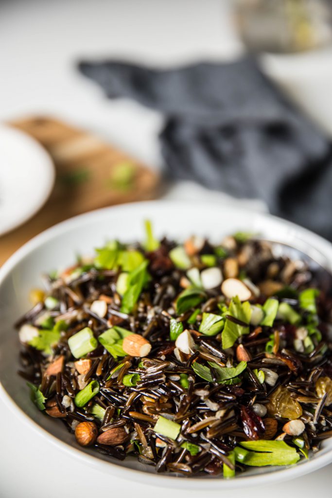 Wild Rice Salad Vertical Shot