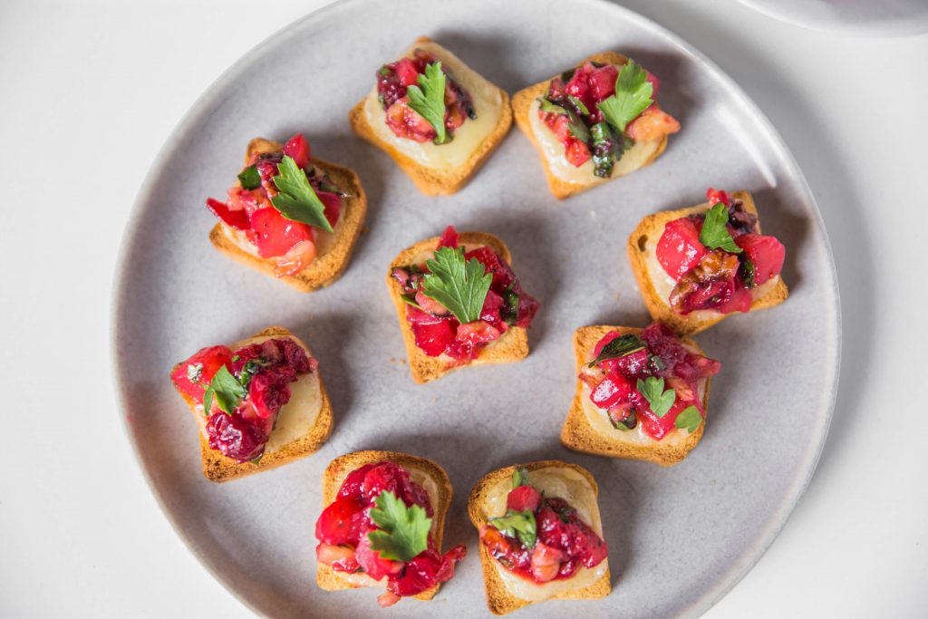 Cheddar Cranberry Chutney Crostini-12