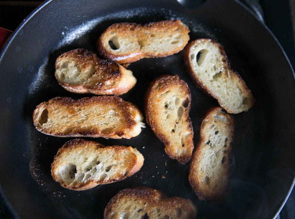 Toasting bread for Welsh rarebit