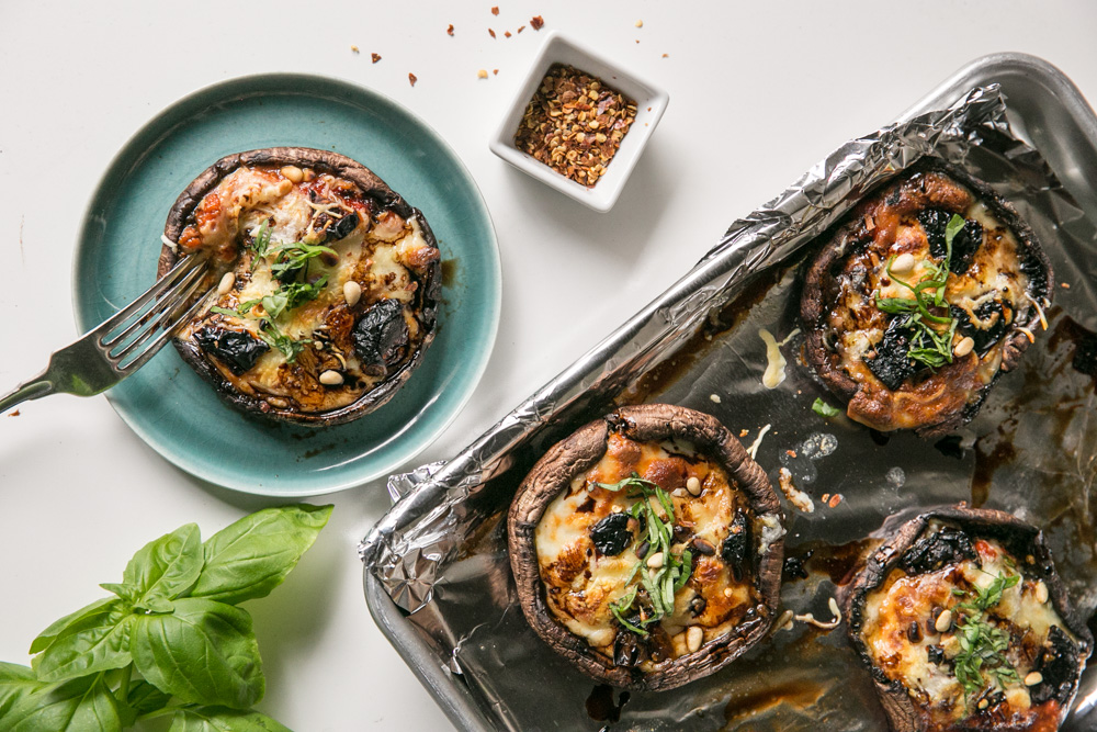 Portobello Mushroom Pizzas