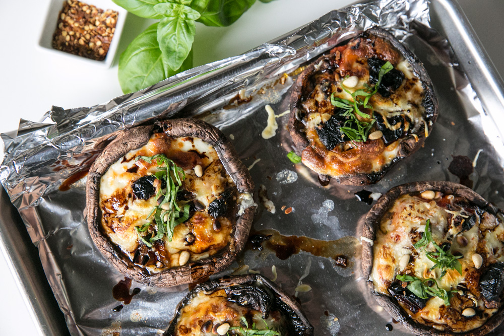 Portobello Mushroom Pizzas