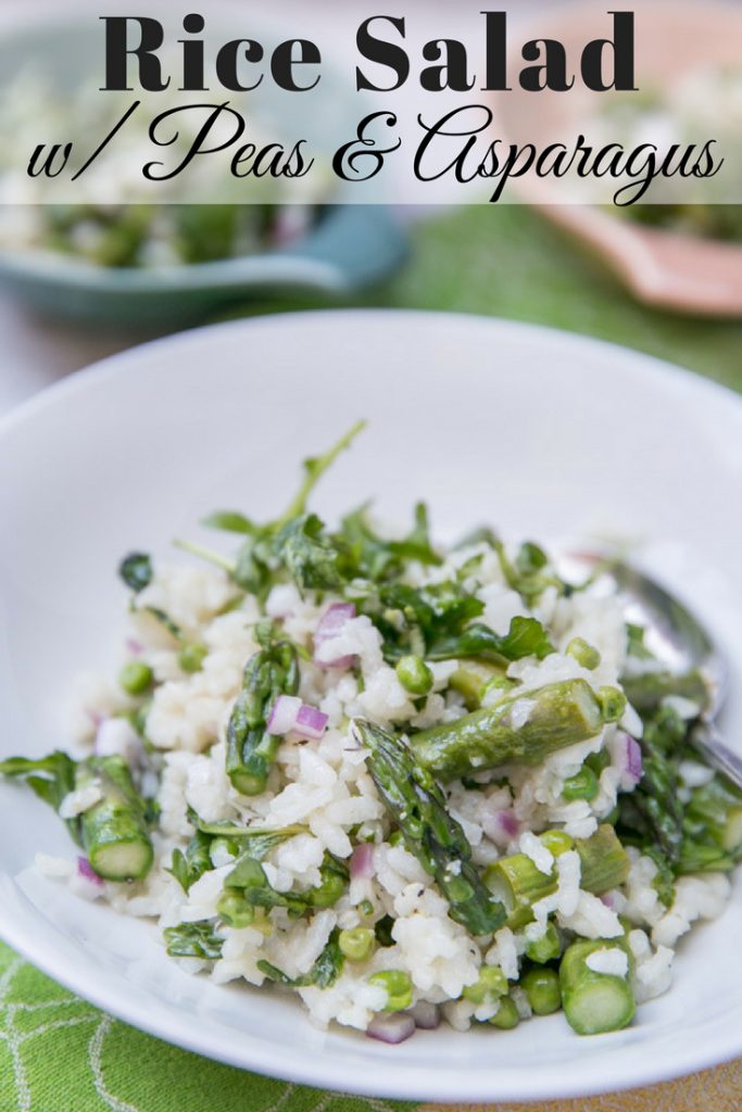 Rice Salad with Aspargus and Peas