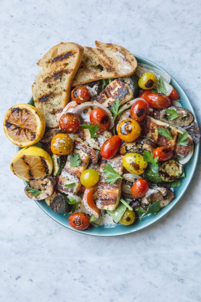 Vertical image Halloumi and Grilled Veggie Salad-1